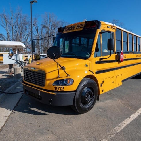 Electric School Bus Chargers—Fairfax County Transportation Center