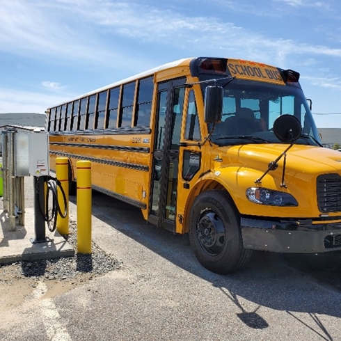Electric School Bus Chargers—Hampton Transportation Center