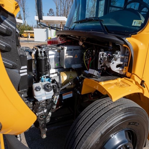 Electric School Bus Chargers—James City County Transportation Center