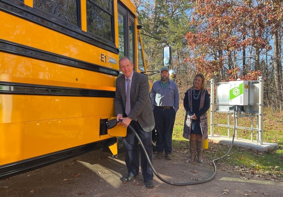 Electric School Bus Chargers—Pittsylvania County Transportation Center